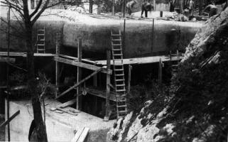 Ligne Maginot - CAP MARTIN - (Ouvrage d'artillerie) - Construction du bloc 3