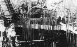 Ligne Maginot - CAP MARTIN - (Ouvrage d'artillerie) - Construction de l'ouvrage