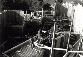 Ligne Maginot - ROQUEBRUNE - CORNILLAT - (Ouvrage d'artillerie) - Construction du bloc 3
Mise en place des coffrages et des ferraillages