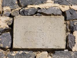 Ligne Maginot - CAMP DE RESTEFOND - (Casernement) - Cartouche contructeur