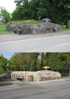 Ligne Maginot - ANCIENNE REDOUTE - (Abri) - Vue avant et après