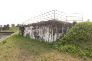 Ligne Maginot - PORT du RHIN Sud 18 ( Blockhaus pour arme infanterie ) - La façade frontale