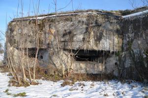 Ligne Maginot - 85 - HASELBERG - (Casemate d'infanterie - double) - Vue sur les créneau ouest donnant sur le 86 Aschenbach