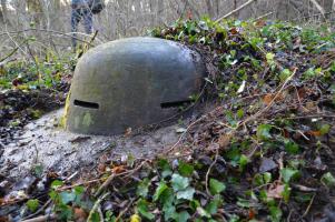 Ligne Maginot - HUTTINGUE (Ouvrage d'infanterie) - Cloche de guet d'avant 1914 prélevée sur les forts Séré de Rivières.