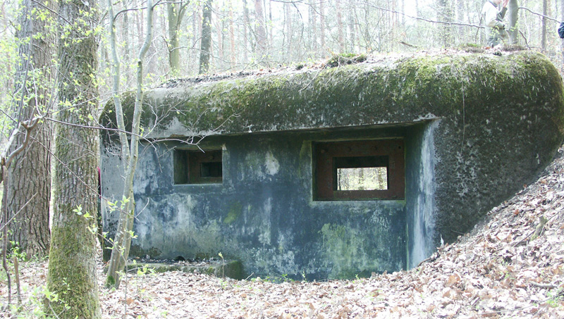 Ligne Maginot - Vue extérieure - Vue coté créneaux de tir