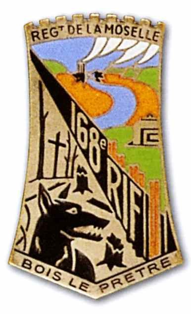 Ligne Maginot - Insigne du 168°RIF - 