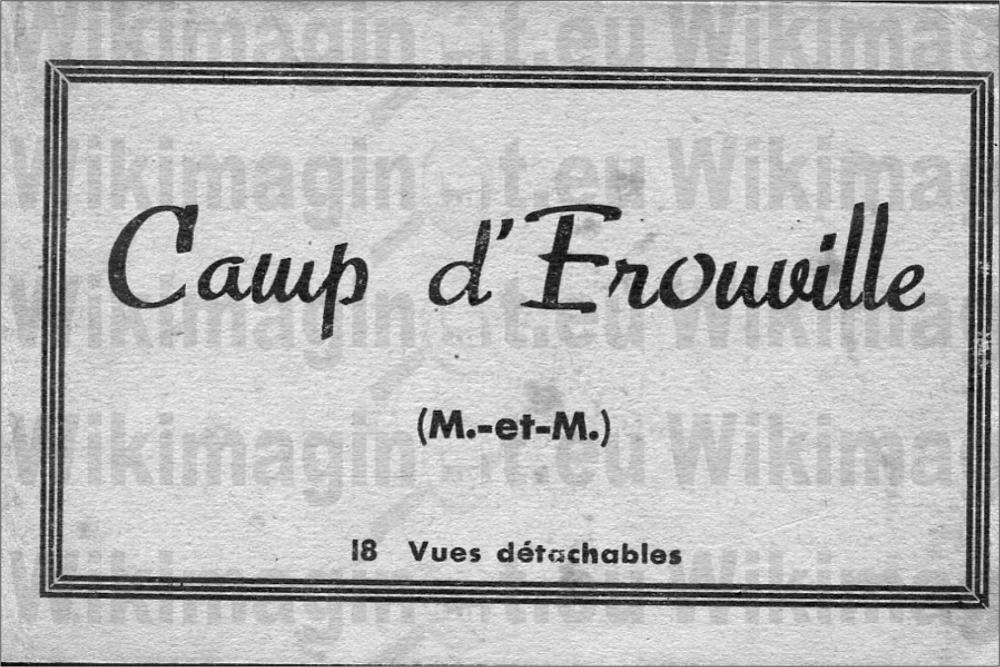 Ligne Maginot - Camp de Sureté d'ERROUVILLE -  - Carte Lirot - Collection Alain HOHNADEL