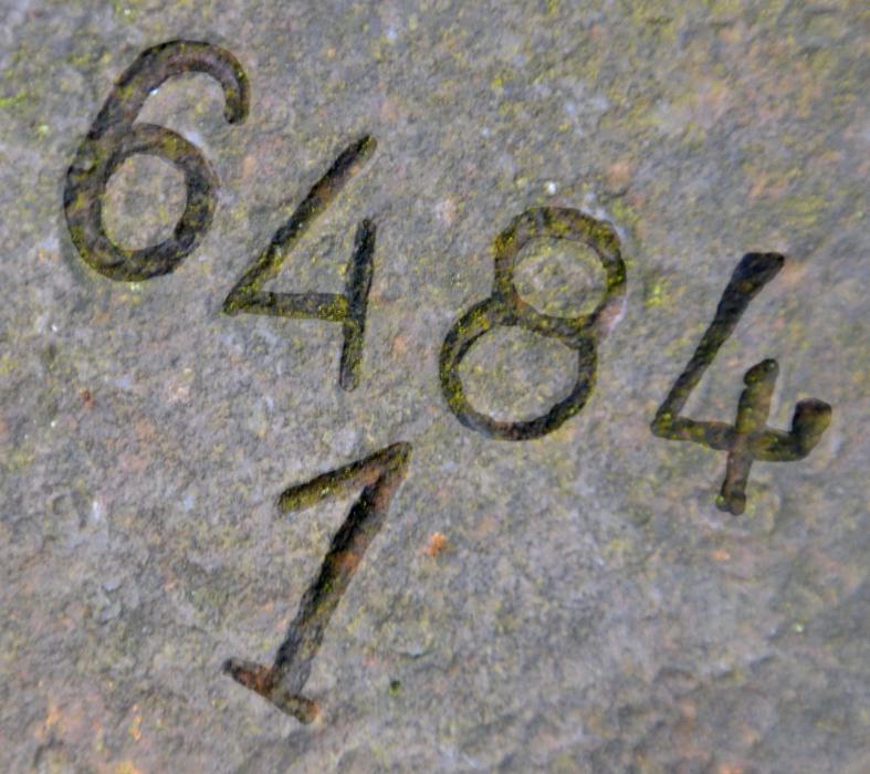 Ligne Maginot - HUTTINGUE (Ouvrage d'infanterie) - Coupole de guet, N° gravé sur la coupole