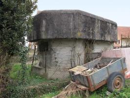 Ligne Maginot - RHINAU Sud (Blockhaus pour arme infanterie) - Vue de l'avant