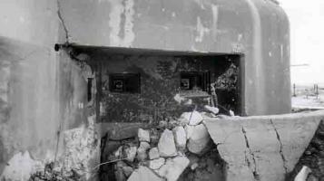 Ligne Maginot - OBERROEDERN NORD - (Casemate d'infanterie - Double) - La casemate après les combats. 