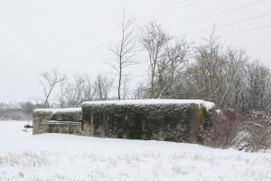Ligne Maginot - CB32-C - UNTERRULEN - (Blockhaus pour arme infanterie) - On notera la présence d'une partie annexe accolée au blockhaus proprement dit. Il s'agit d'une disposition assez courante dans ce secteur.