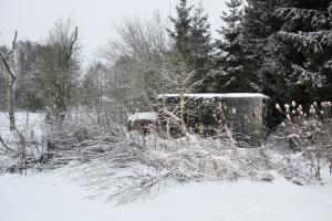 Ligne Maginot - CB286 - PESCH OUEST - (Blockhaus pour arme infanterie) - Bien que non visible sur cette photo, c'est cette façade, orientée vers le nord-est, que se trouve le créneau de tir principal. 