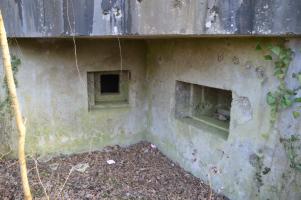 Ligne Maginot - 181 - KEMBS NORD 2 - (Blockhaus pour arme infanterie) - Vue sur les créneaux FM et mitrailleuse
