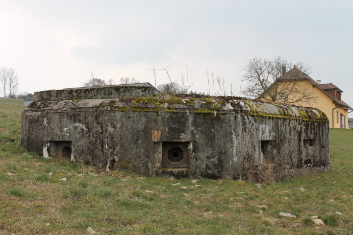 Ligne Maginot - BARRAGE 1 - (Blockhaus pour arme infanterie) - Façade de tir