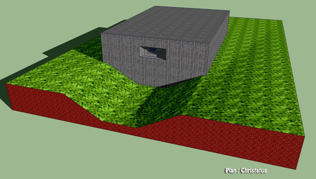 Ligne Maginot - SINGLING 6 (Blockhaus pour arme infanterie) - Vue générale 