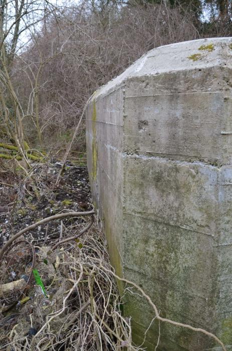 Ligne Maginot - B1582BIS - KEMBS LOECHLE 5 - (Blockhaus pour arme infanterie) - vue coté créneau à demi enfoui - D. Froehly