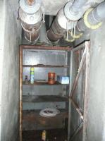 Ligne Maginot - PLATE LOMBARDE - (Ouvrage d'infanterie) - Bas du bloc cheminée
Départ des conduits d'échappement des diesels de l'usine