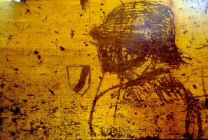 Ligne Maginot - COL DE BROUIS (CDB) - E01 - (Ouvrage d'infanterie) - Graffitis allemands dans l\'une des cloches de l\'ouvrage