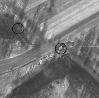 Ligne Maginot - PA DE SIERENTZ OUEST 1 - (Blockhaus pour canon) - Le bloc est en haut à gauche.