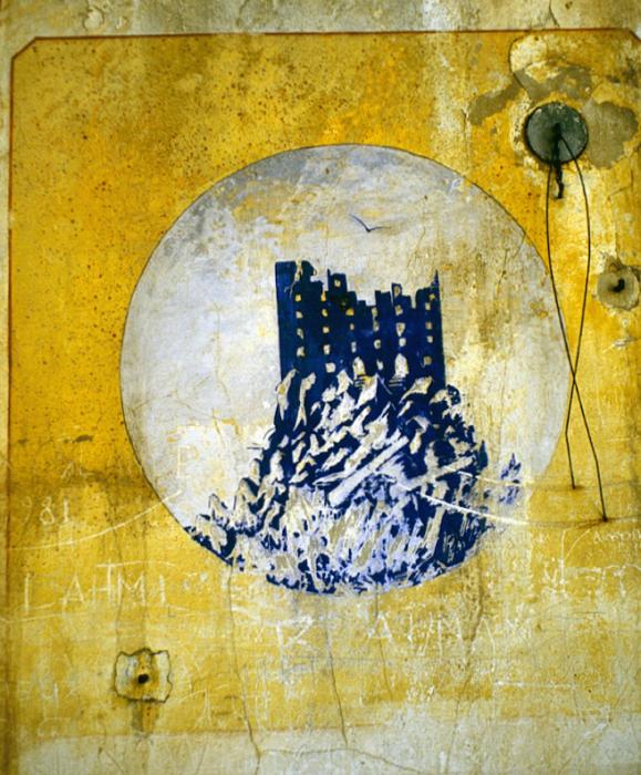 Ligne Maginot - Casernement de la Tête de Chien - Peinture murale dans le bâtiment G 
Castillon  ou Castes Ruines ?