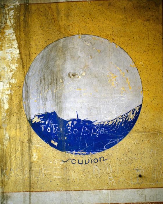 Ligne Maginot - Casernement de la Tête de Chien - Peinture murale dans le bâtiment G 
Scuvion
