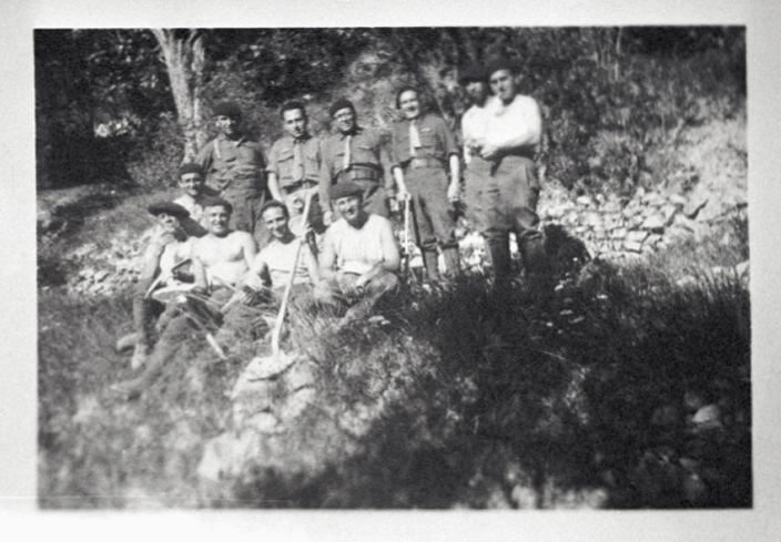 Ligne Maginot - PA DE CASTELLAR 5 - (Abri) - La troupe
Photo de M LAURENTI ayant participé à la construction des blocs puis aux combats de 1940
