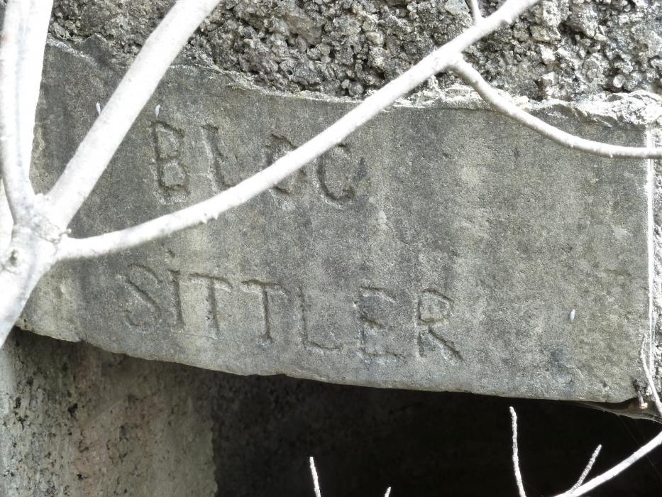 Ligne Maginot - Blockhaus du SUILLET Ouest - Inscription sur l\'entrée