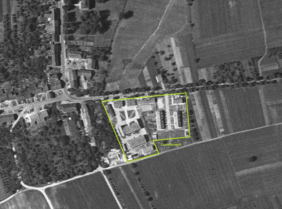 Ligne Maginot - BARST - (Casernement) - Photo aérienne du casernement de Barst en 1938