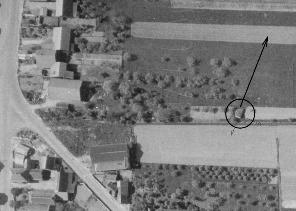 Ligne Maginot - B662 - BARTENHEIM NORD EST - (Blockhaus pour arme infanterie) -  - IGN - Géoportail 1947