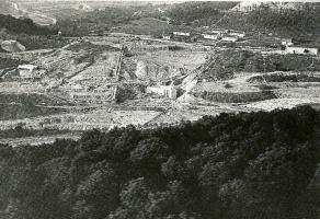 Ligne Maginot - METRICH - A17 - (Ouvrage d'artillerie) - Vue de l'ouvrage de Métrich pendant sa construction.