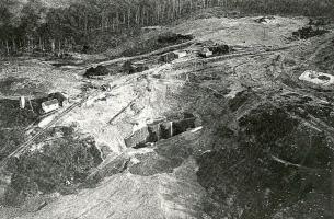 Ligne Maginot - METRICH - A17 - (Ouvrage d'artillerie) - Vue de l'ouvrage de Métrich pendant sa construction.