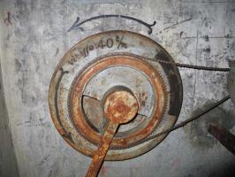 Ligne Maginot - LA ROUE - (Ouvrage d'infanterie) - Le bloc d'entrée
Le ventilateur à bras