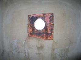 Ligne Maginot - LA ROUE - (Ouvrage d'infanterie) - Le bloc 3
La trémie A2R pour mitrailleuse Hotchkiss 8mm mle 1914