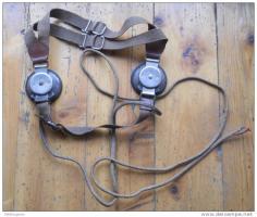 Ligne Maginot - Poste émetteur récepteur ER 40 - Le casque écouteur 