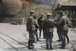 Ligne Maginot - KOBENBUSCH  - A13 - (Ouvrage d'artillerie) - Photo prise lors de la reddition de l'ouvrage