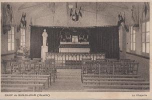 Ligne Maginot - BAN SAINT JEAN - (Camp de sureté) - Carte postale représentant la chapelle du camp