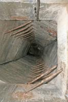 Ligne Maginot - PLATE LOMBARDE - (Ouvrage d'infanterie) - Bloc 4
Observatoire
Le puits d’accès vu d’en haut