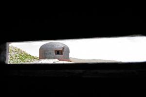 Ligne Maginot - RESTEFOND - (Ouvrage d'artillerie) - Bloc 4
À l´intérieur de la cloche VDP. Vu sur la cloche GFM voisine