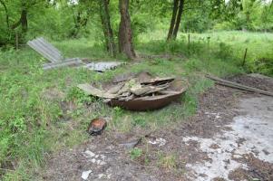 Ligne Maginot - LANGHEP NORD - (Casemate d'infanterie - Simple) - Les restes d'une fausse tourelle