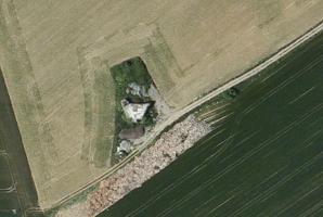 Ligne Maginot - A58 - JENLAIN OUEST - (Blockhaus lourd type STG / STG-FCR - Double) - Vue satellite