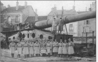 Ligne Maginot - Canon ALVF de 340 mm à Berceaux Mle 1912 - Le canon de St Thècle ressemblait à celui-ci