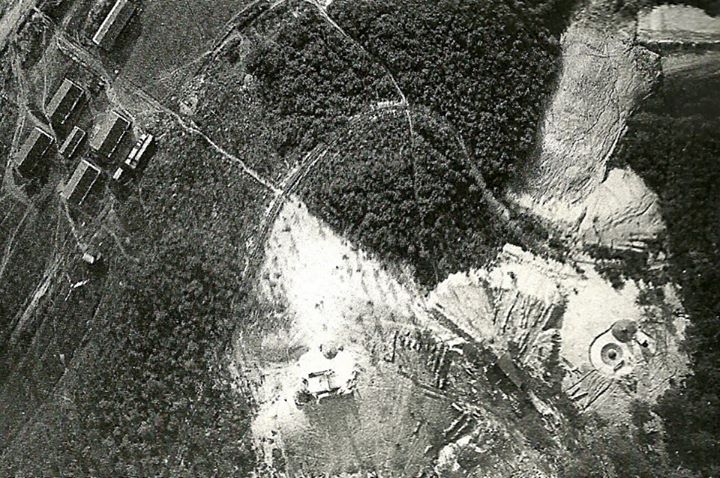 Ligne Maginot - METRICH - A17 - (Ouvrage d'artillerie) - Les blocs 8 et 11 de l'ouvrage de Métrich pendant la construction.