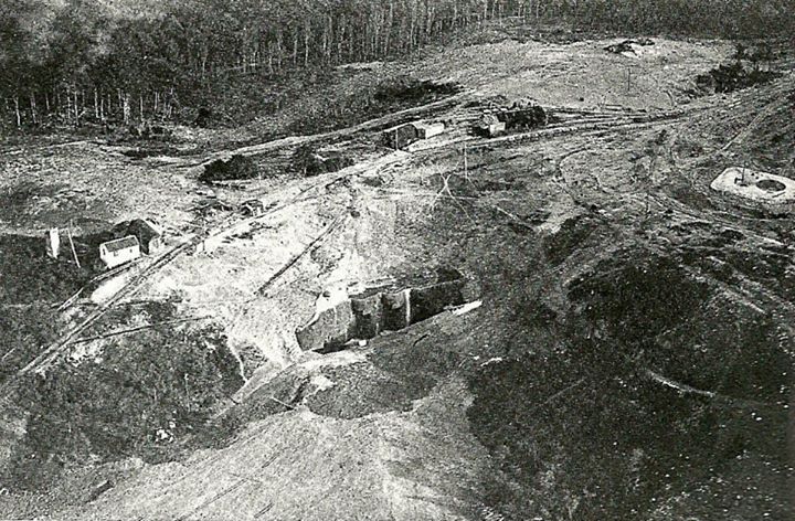 Ligne Maginot - METRICH - A17 - (Ouvrage d'artillerie) - Vue de l'ouvrage de Métrich pendant sa construction.