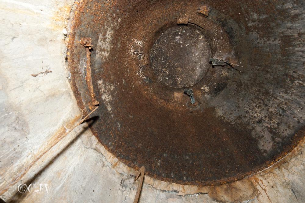 Ligne Maginot - Observatoire du Gros Bois - La cloche Digoin
Vue intérieure 