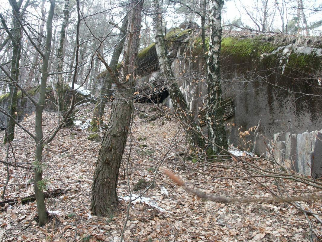 Ligne Maginot - HOCHWALD C6 ( Casemate d'infanterie ) - La chambre de tir haute couvrant le glacis du fossé antichar