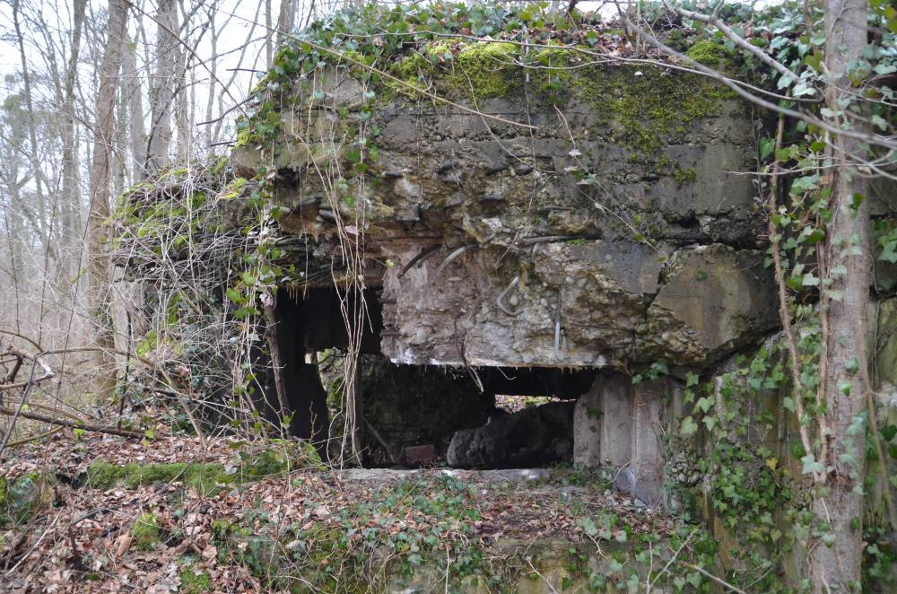 Ligne Maginot - PA CARREFOUR 222.2 OUEST - (Blockhaus pour canon) - Créneau pour canon