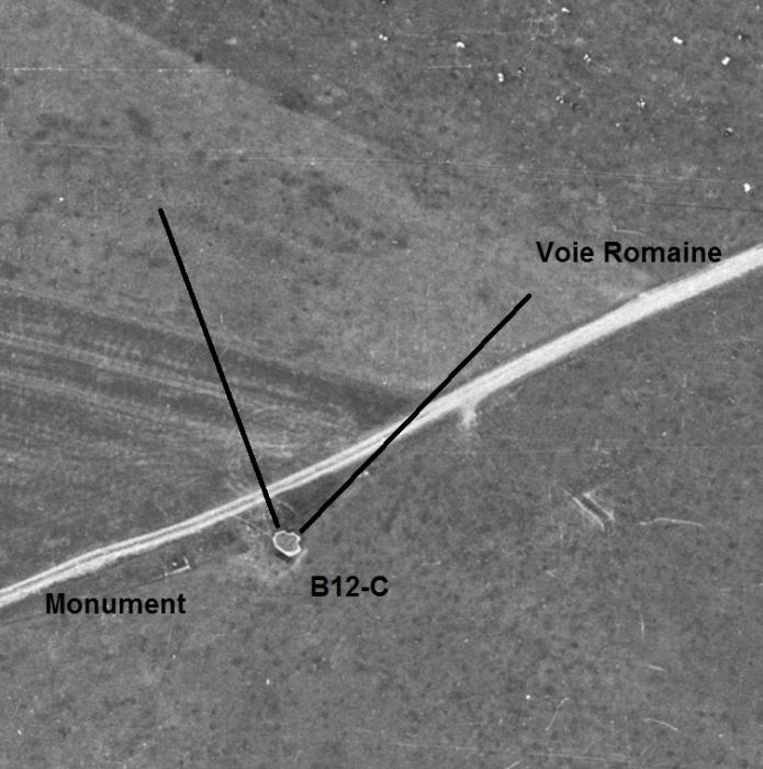 Ligne Maginot - 12C - MONT DE BRUNE NORD - (Blockhaus pour arme infanterie) -  - IGN - Géoportail 1962