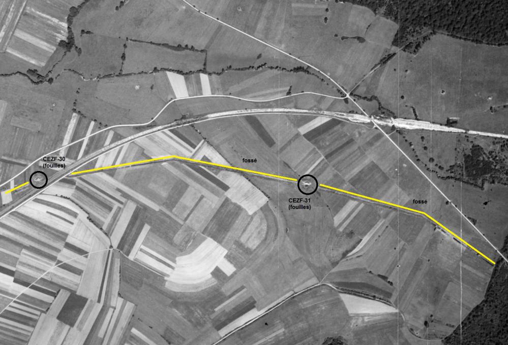 Ligne Maginot - CEZF-31 (Casemate d'infanterie - double) - La casemate CEZF-31 en 1950