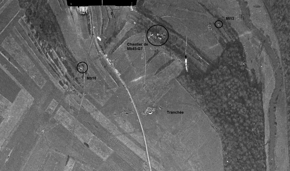 Ligne Maginot - MB18 - (Blockhaus pour canon) -  - IGN - Géoportail 1940