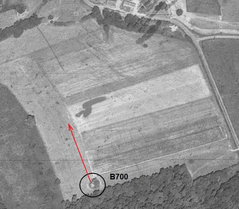 Ligne Maginot - B701 - FERME D'EN BAS - (Blockhaus pour canon) -  - IGN - Géoportail 1971